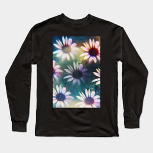 Echinacea photographed through prism filter Long Sleeve T-Shirt